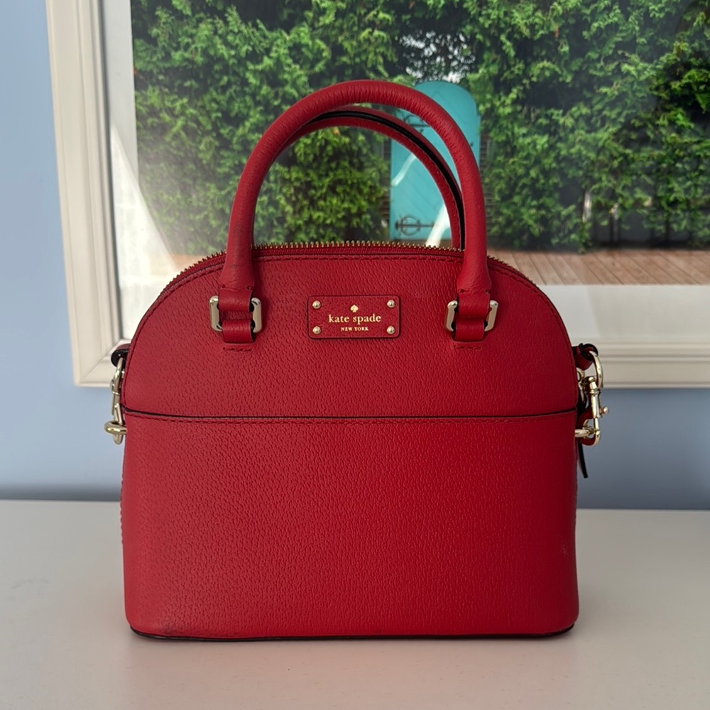 Kate Spade Red Leather Handbag